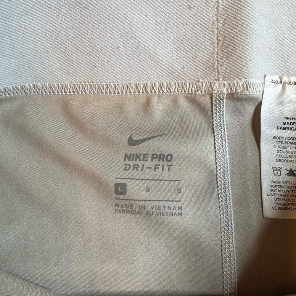 Nike Women's Pro Dri-Fit Athletic Shorts - Beige Camo - Picture 2 of 6